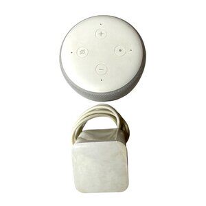 Echo Dot 3rd Gen Smart Speaker With Alexa & Power Adapter White